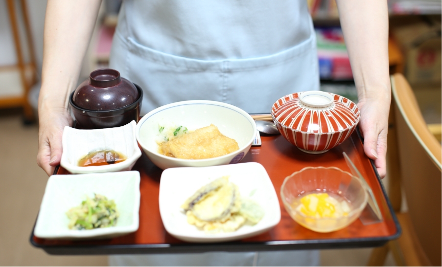 ご家族さまと食事ができる気軽さ
