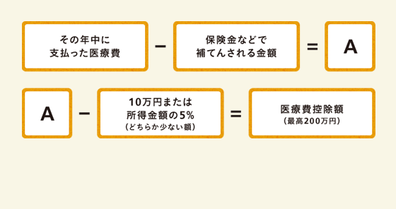 イメージ:医療費控除額